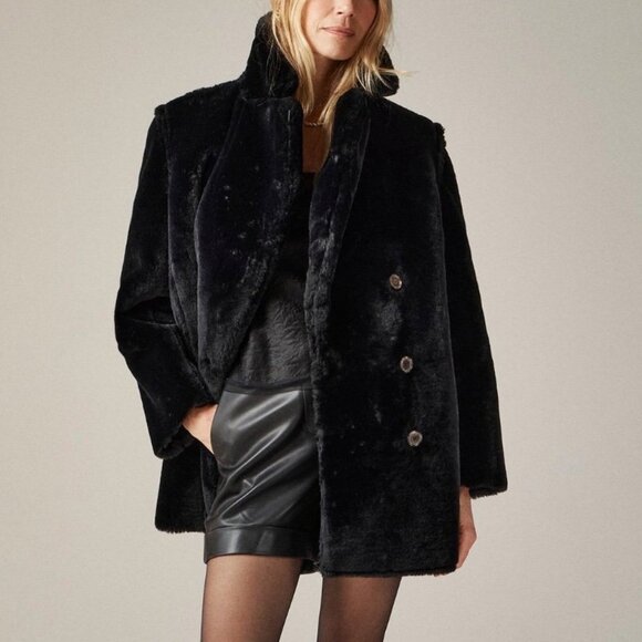 J. Crew Jackets & Blazers - J. Crew Black Teddy Coat